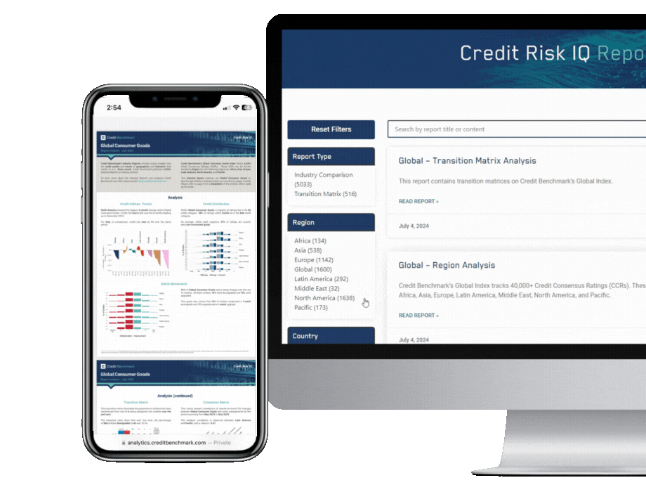 Credit Risk IQ screen