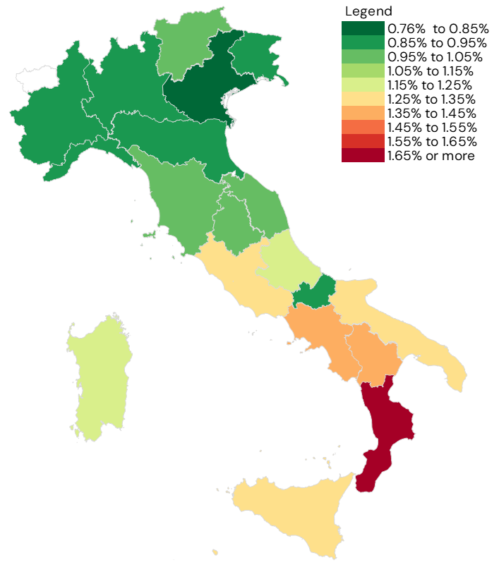 Italy PD Coverage Map May 2026